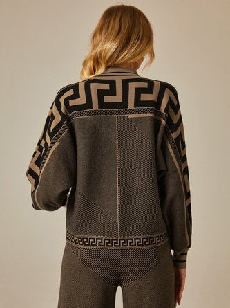 Chic Casual Set | Stretch Jacquard Mesh | Elegant and Comfortable – Image 3