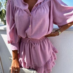 Ensemble d’Été | Rose Doux | Fluide et Féminin