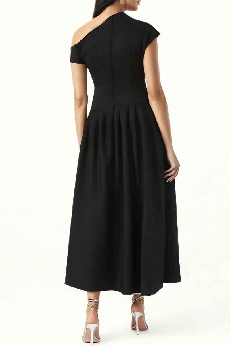 Robe Asymétrique Élégante | Robe de Soirée Midi – Image 4