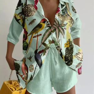 Ensemble Jungle Tropicale | Lin | Coloré & Ultra Léger