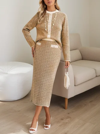 Golden Tweed Set | Two Pieces | Elegant and Structured – Image 3