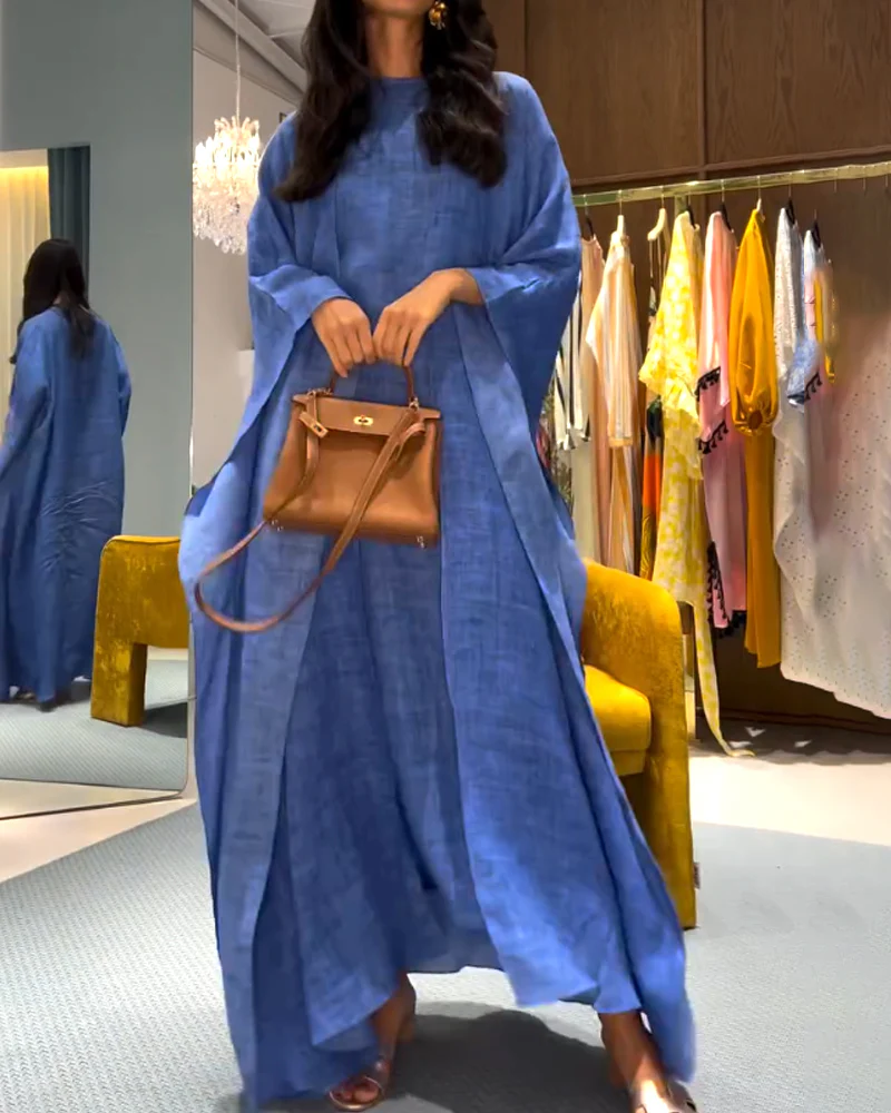 Robe Longue Oversize | 100% Lin | Élégante et Fluide – Image 4