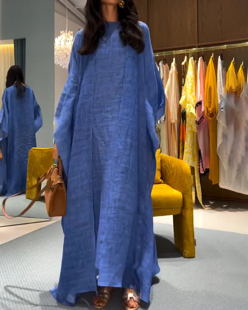 Robe Longue Oversize | 100% Lin | Élégante et Fluide – Image 5