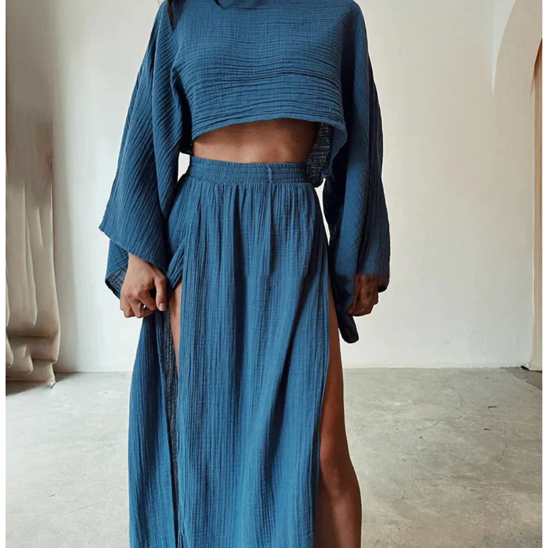 Ensemble Noir Moderne | Style Décontracté | Look Bohème Chic – Image 7