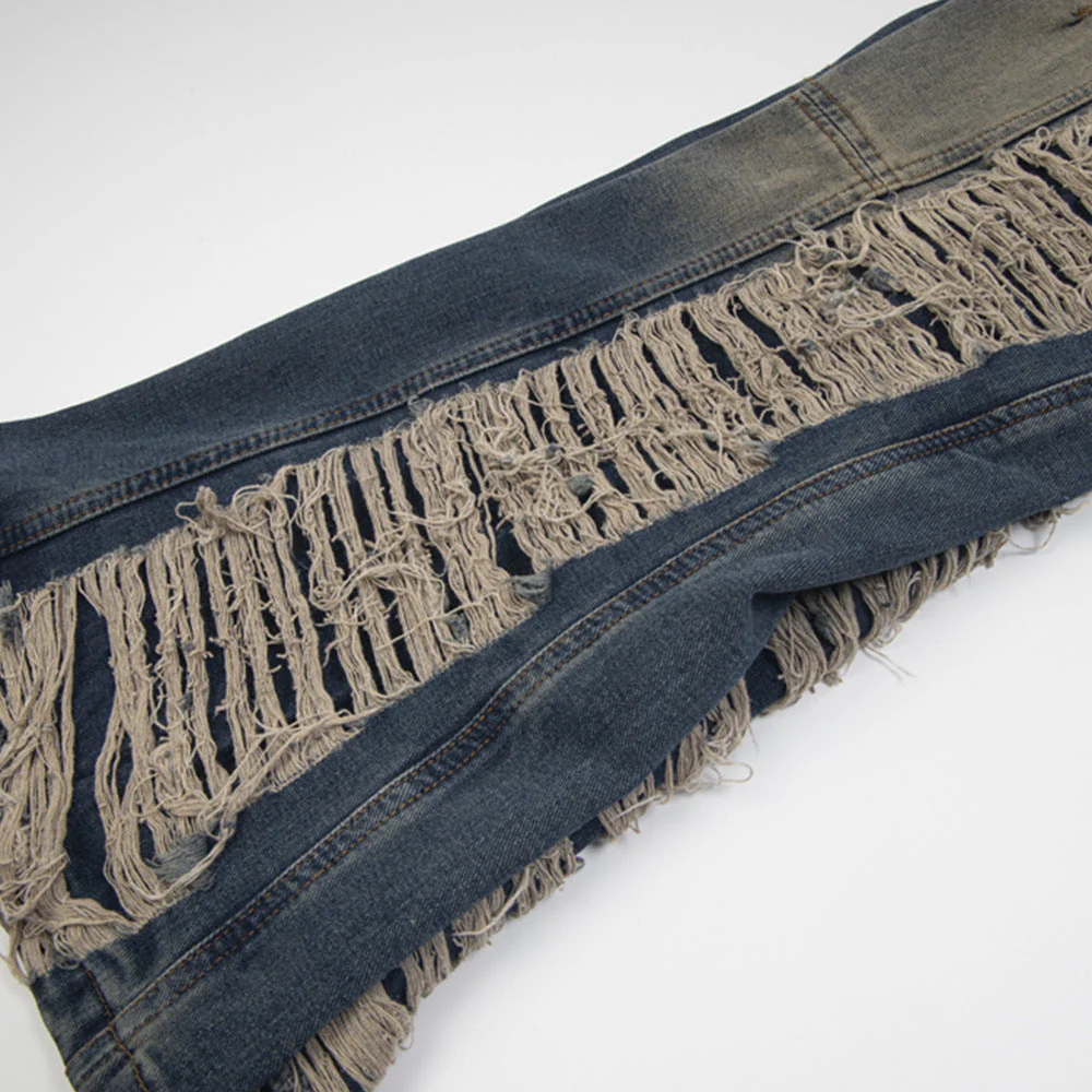 Destroy Wide Jeans with Frayed Details | Grunge Attitude and Rebel Style – Image 8