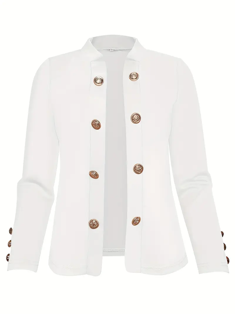 Structured Blazer with Gold Buttons | Sophisticated and Chic – Image 5
