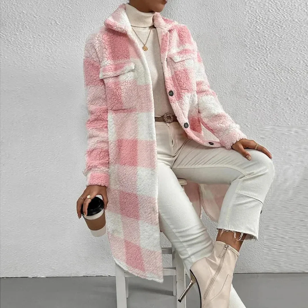 Manteau Tendance Pour Femme | À Carreaux – Image 6