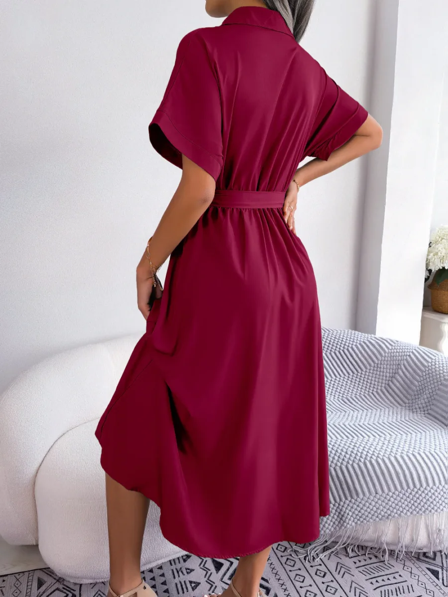 Elegant Midi Shirt Dress | Fluid and Timeless – Image 6