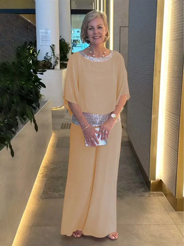 Robe Longue | Pêche Élégante | Fluide et Raffinée