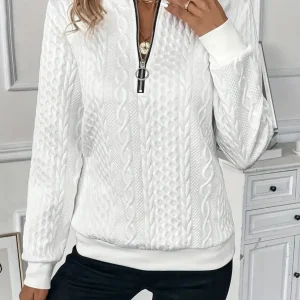 Pull Fermeture à Demi Zippée Pour Femme | Chaud