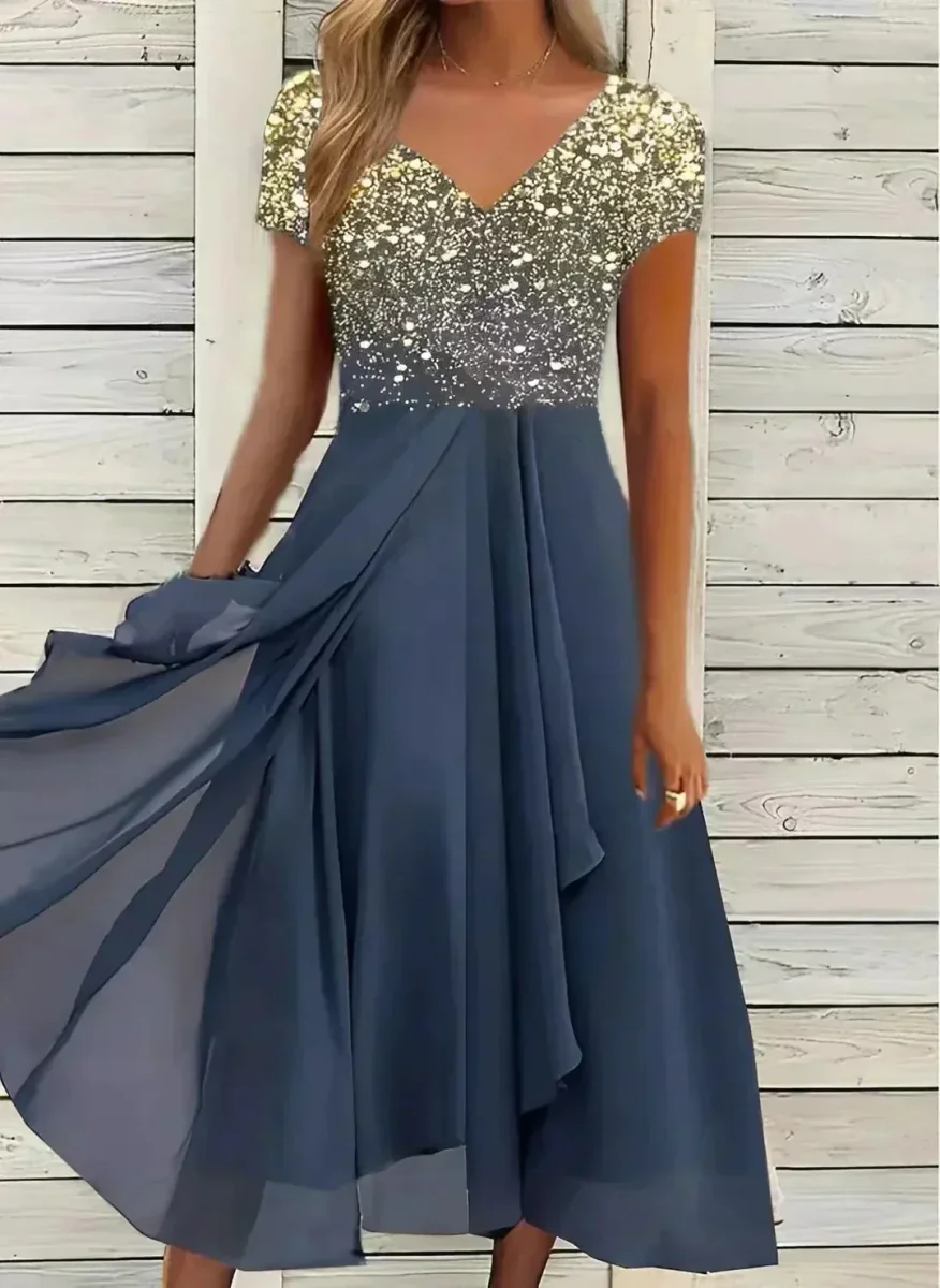 Robe de Soirée Stylisé Pour Femme | Midi – Image 6