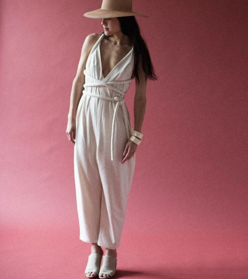 Combinaison en coton | Dos nu | Légère et idéale pour l’été – Image 3