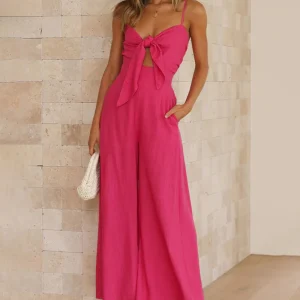 Combinaison Large Dos Smocké | Fraîcheur Vibrante et Confort