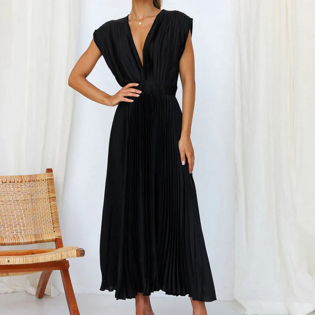 Robe d'invitée de Mariage Col en V Pour Femme | Maxi – Image 7