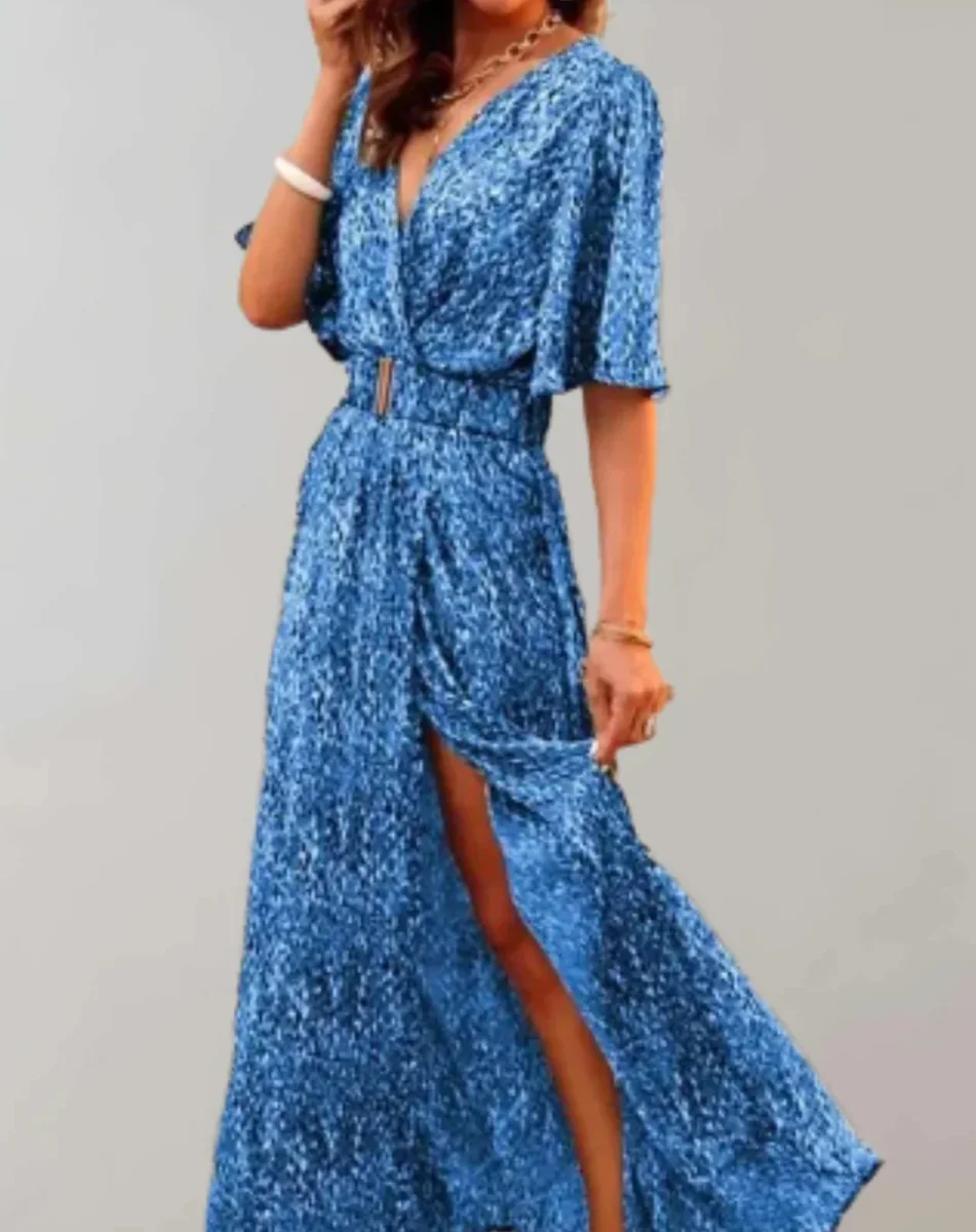 Robe Fendue Décontractée Pour Femme | Maxi – Image 8