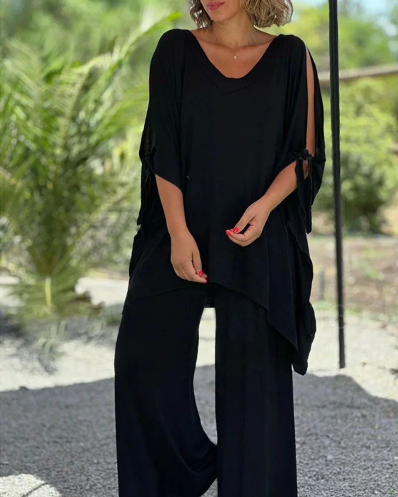 Ensemble Oversize Bleu Cobalt | Fluide et Confortable | Détente avec Style – Image 8