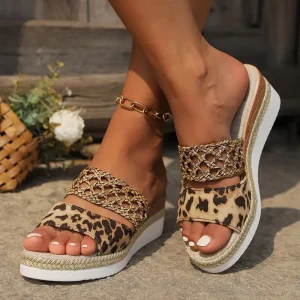 Leopard Compensated Sandals | Bold Summer Style