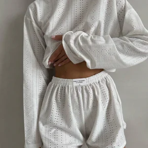 Ensemble Ajouré Blanc | Coton | Léger et Confortable