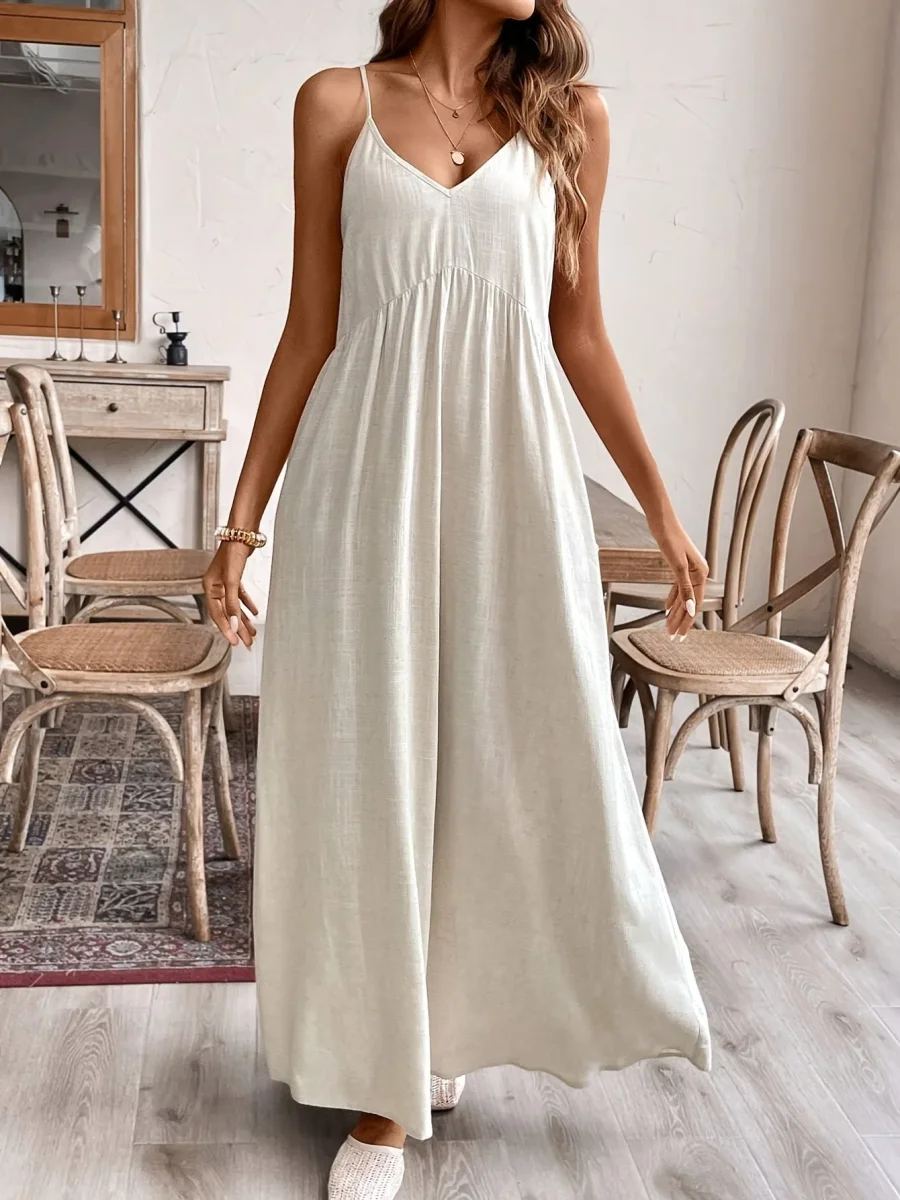Thin Straps Maxi Dress | Minimalism and Natural Elegance – Image 5