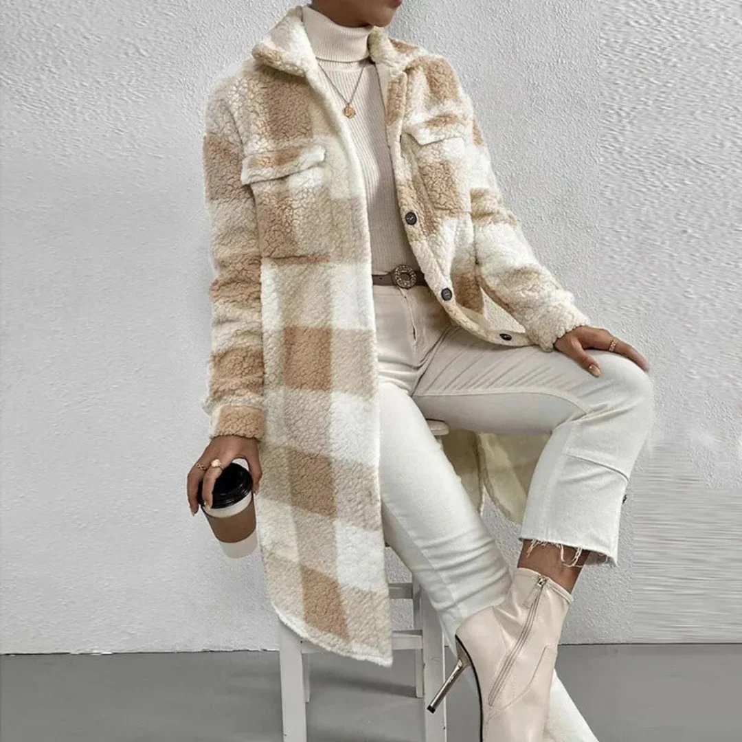 Manteau Tendance Pour Femme | À Carreaux – Image 8