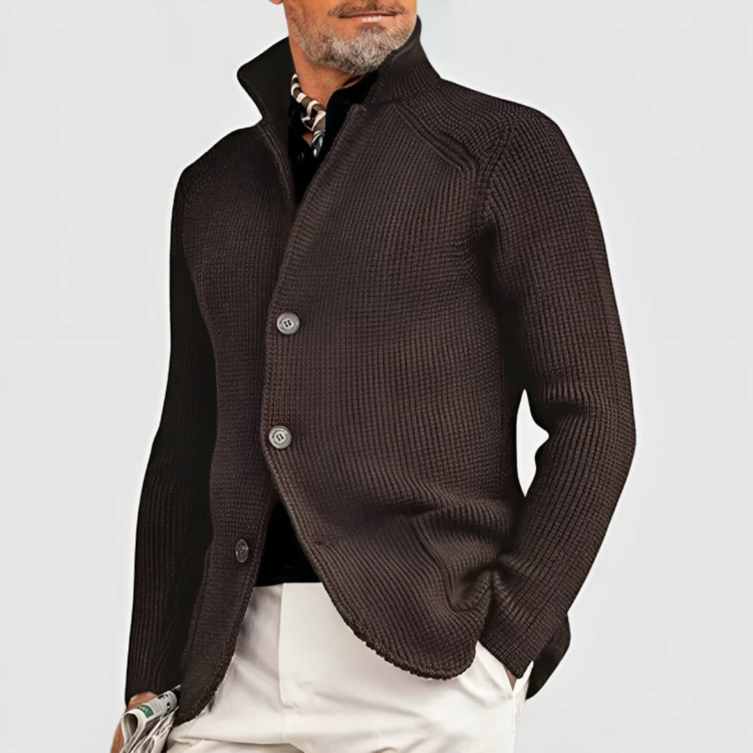 Cardigan Chaud Pour Hommes | Col Montant – Image 8