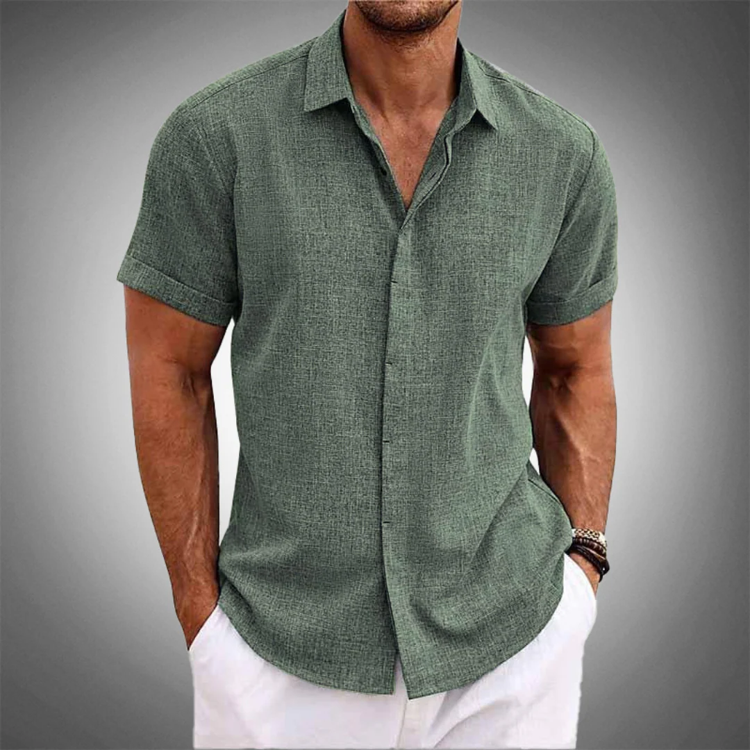 Chemise Décontracté Pour Hommes | Manche Court – Image 9