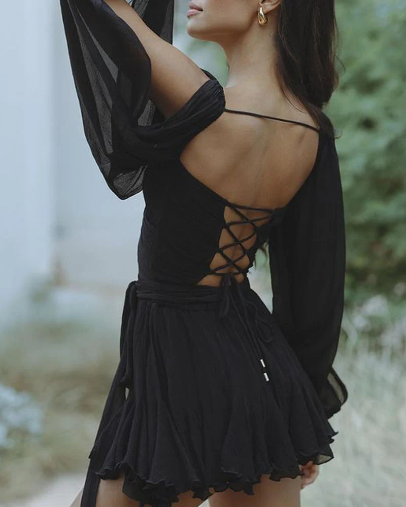 Combishort Bohème | Mousseline de Coton | Légère et Volantée – Image 4