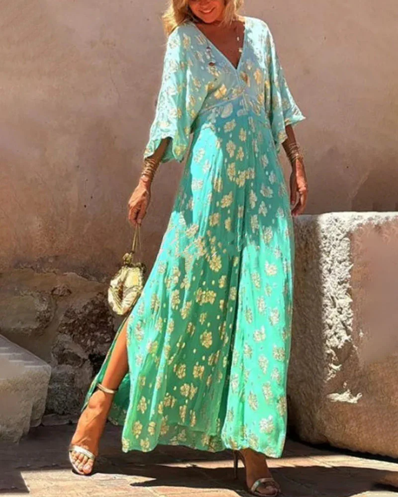 Robe Longue Dégradée | Viscose | Bohème Chic & Fluide – Image 6