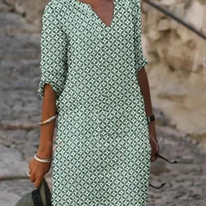 Graphic Summer Dress | Cotton | Comfortable and Breathable