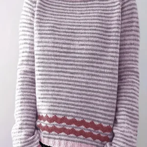 Pull Rayé Douceur Pastel | Confort Moelleux et Détail Tricoté
