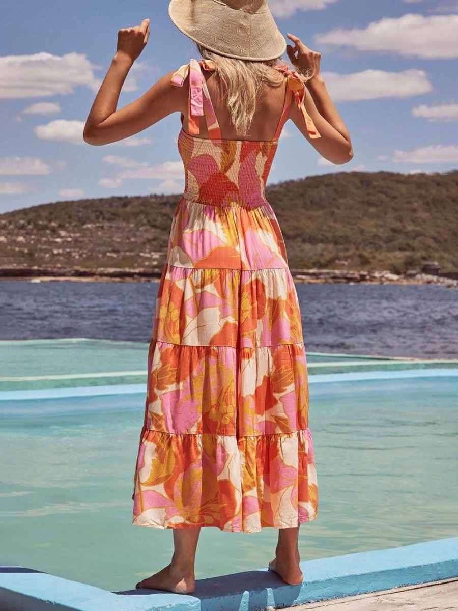 Colorful Printed Strapless Maxi Dress | Esprit Vacances – Image 5
