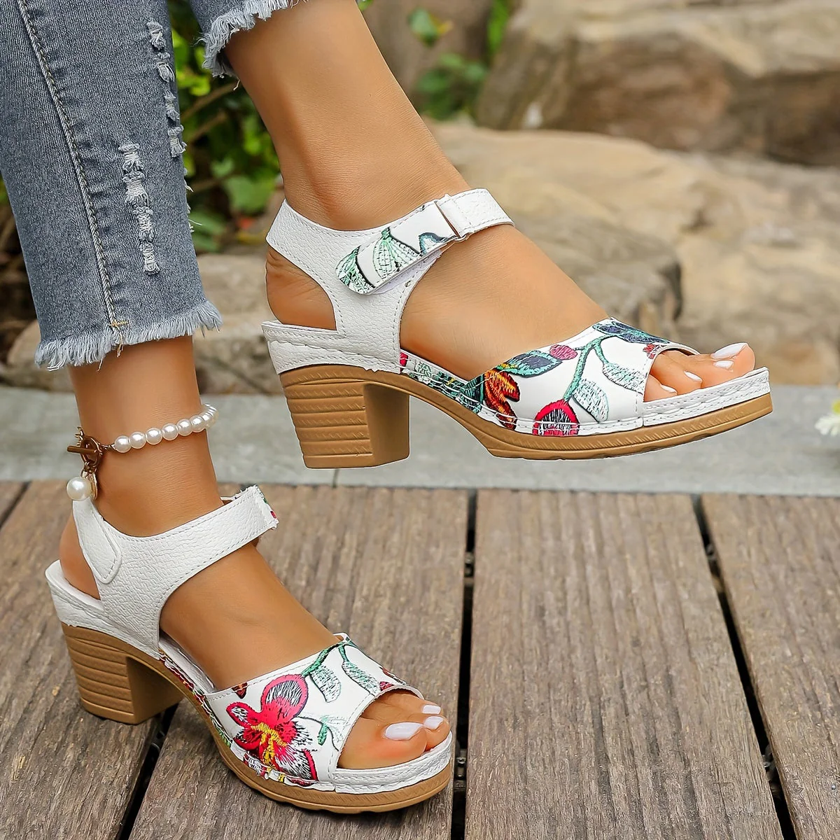 Floral Heeled Sandals | Fresh and Feminine – Image 6