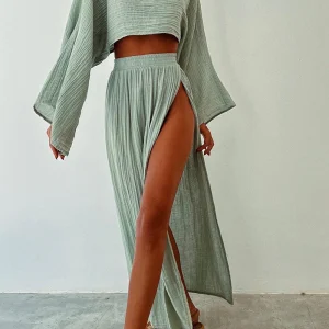 Ensemble Bohème | Tissu Gaufré | Léger et Élégant