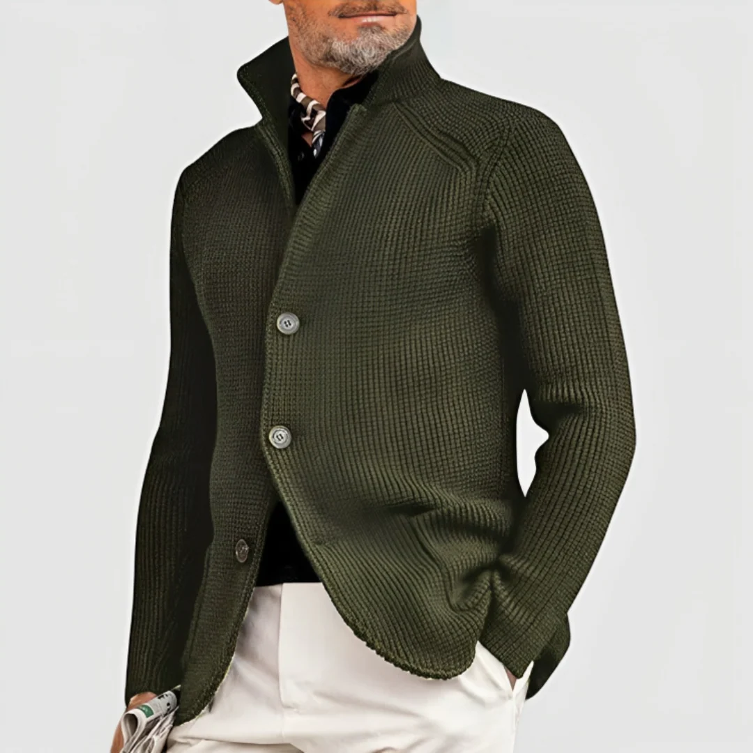 Cardigan Chaud Pour Hommes | Col Montant – Image 9