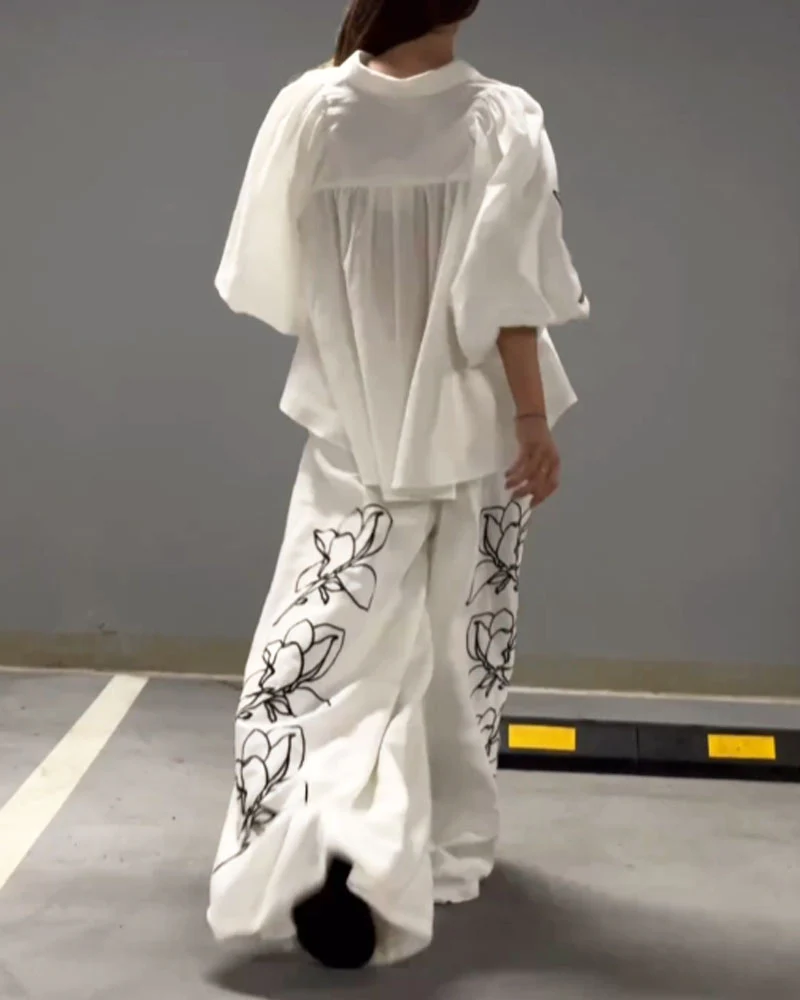 Ensemble Brodé | Coton | Fluide et Artistique – Image 5