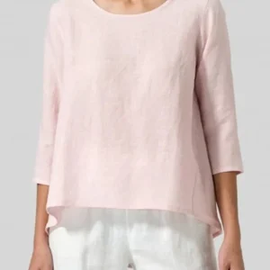 Haut en Lin | Manches 3/4 | Léger & Naturel