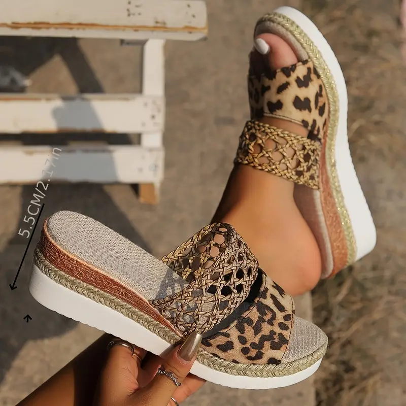 Leopard Compensated Sandals | Bold Summer Style – Image 6