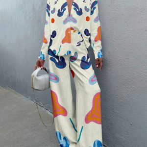 Ensemble Imprimé Abstrait | Coton | Coloré et Artistique