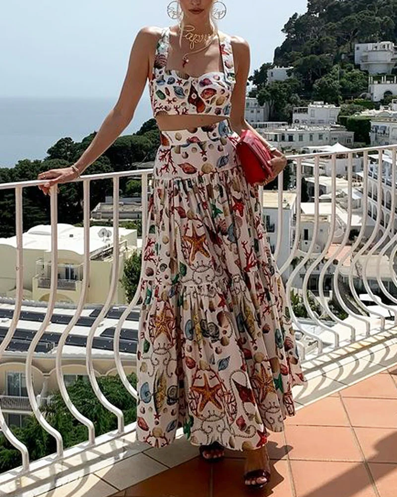 Ensemble Estival Imprimé | Coton | Élégant et Méditerranéen – Image 3