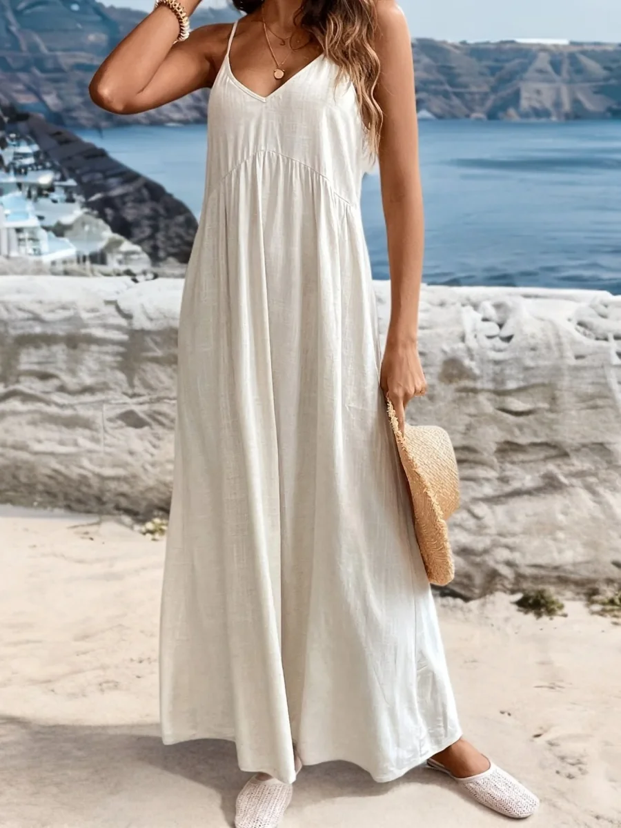 Thin Straps Maxi Dress | Minimalism and Natural Elegance – Image 2
