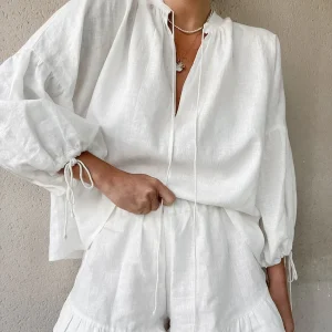 Ensemble Décontracté d’Été | Coton | Détails Volants