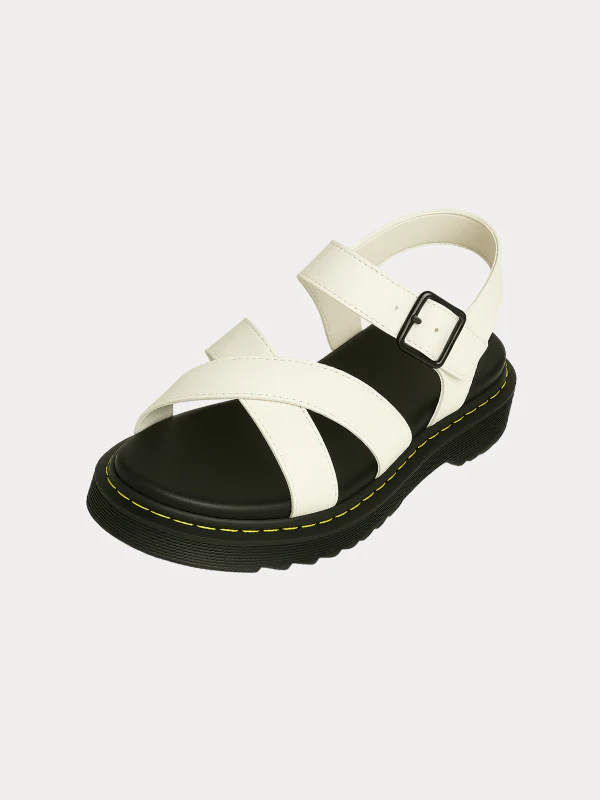 Urban Croisée | Thick Buckle Retro Style Women's Sandals – Image 2