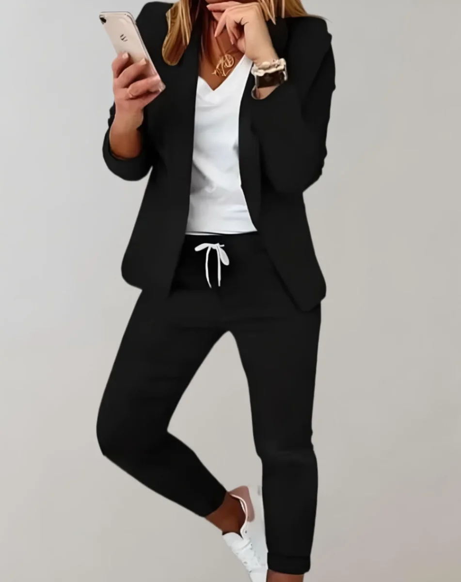 Sandra | Ensemble Blazer et Pantalon en Tweed pour Femmes – Image 3