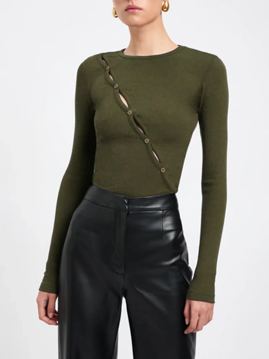 Diagonal button top | Tailored cut | Modern and elegant – Image 6