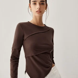 Asymmetrical Geometric Top | Cotton | Structured, Minimalist and Comfortable