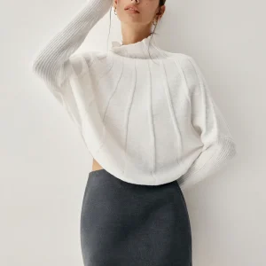 Elena - Pull Oversize | Col Montant | Tricot Élégant