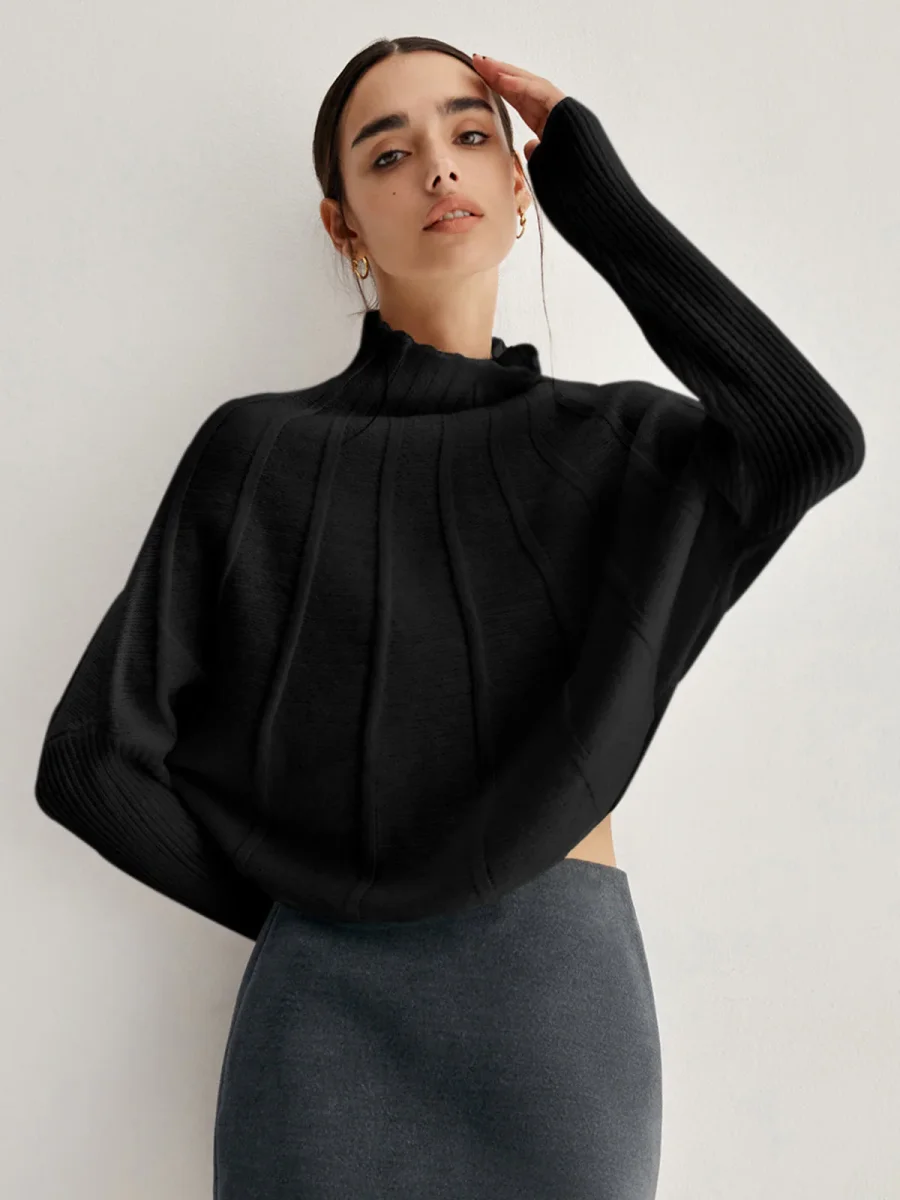 Elena - Pull Oversize | Col Montant | Tricot Élégant – Image 7
