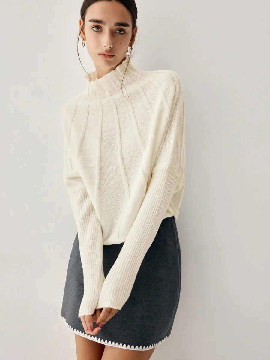 Elena - Pull Oversize | Col Montant | Tricot Élégant – Image 8