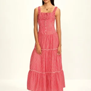 Robe Longue à Carreaux | Coton | Rétro et Féminine