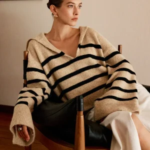 Margot - Pull Oversize Rayé | Maille | Chic & Confortable